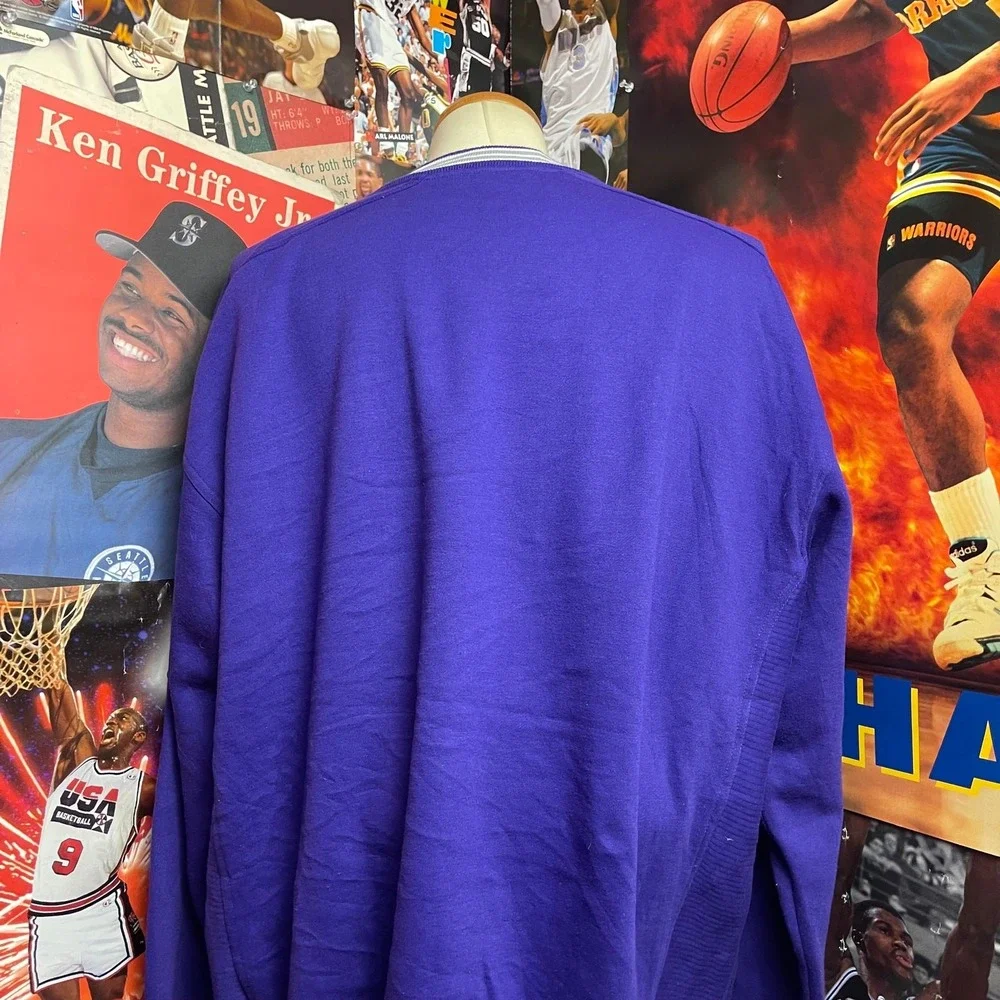Vintage Kansas State‎ Wildcats Crewneck Lee Sport NCAA Purple USA Sz 3XL